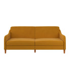 Jasper Sprung Sofa Bed - Mustard Linen by Dorel - Price Crash Furniture