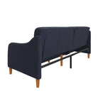 Jasper Sprung Sofa Bed - Navy Blue Linen by Dorel - Price Crash Furniture