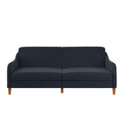 Jasper Sprung Sofa Bed - Navy Blue Linen by Dorel - Price Crash Furniture