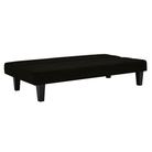 Kebo Futon in Black Velvet by Dorel - Price Crash Furniture