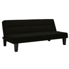 Kebo Futon in Black Velvet by Dorel - Price Crash Furniture