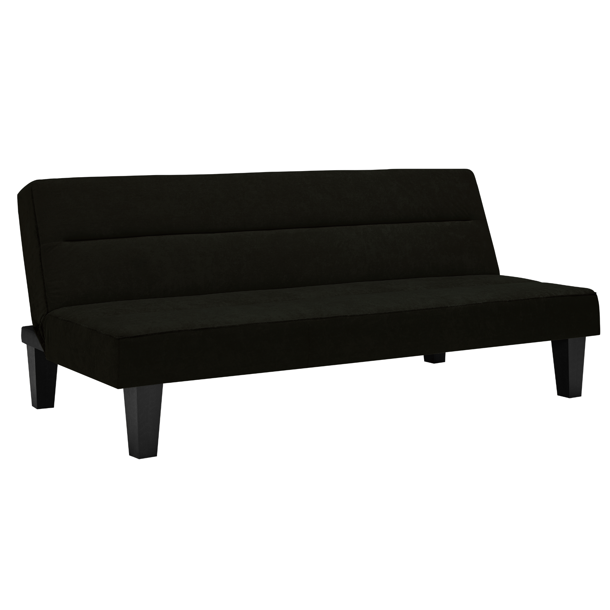 Kebo Futon in Black Velvet by Dorel - Price Crash Furniture