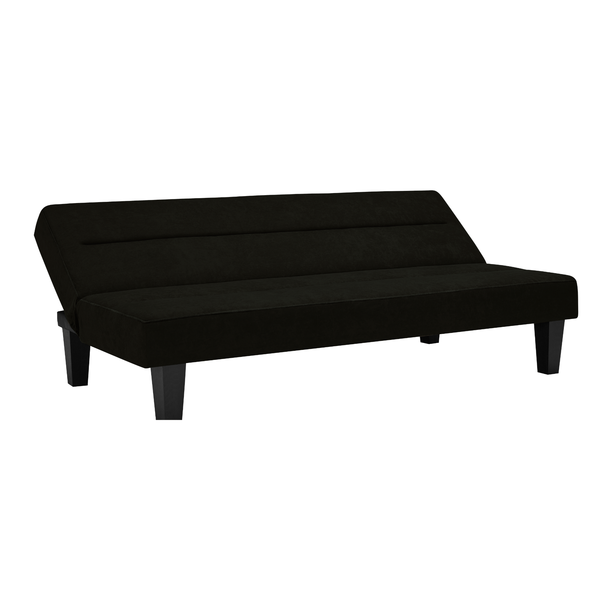 Kebo Futon in Black Velvet by Dorel - Price Crash Furniture