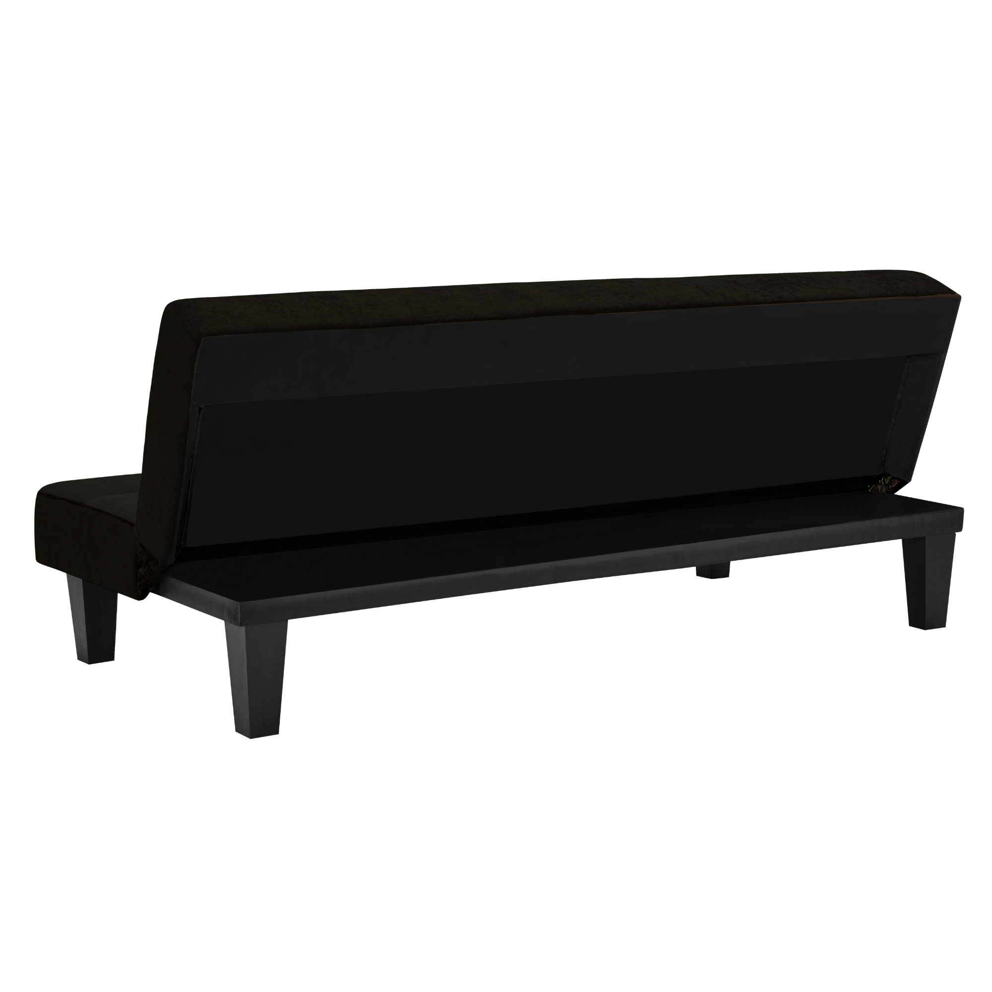 Kebo Futon in Black Velvet by Dorel - Price Crash Furniture