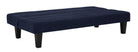 Kebo Futon in Blue Velvet by Dorel - Price Crash Furniture