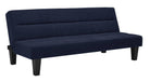 Kebo Futon in Blue Velvet by Dorel - Price Crash Furniture