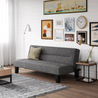 Kebo Futon in Grey Velvet by Dorel - Price Crash Furniture