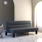 Kebo Futon in Grey Velvet by Dorel - Price Crash Furniture