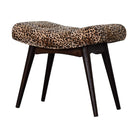 Leopard Print Curved Bench by Artisan Furniture - Price Crash Furniture