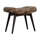 Leopard Print Curved Bench by Artisan Furniture - Price Crash Furniture