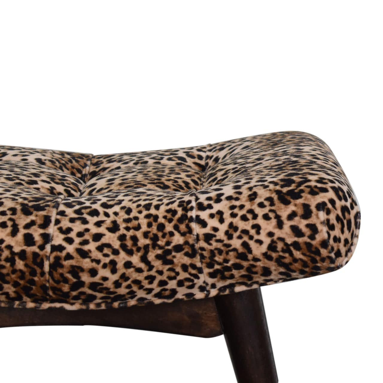 Leopard Print Curved Bench by Artisan Furniture - Price Crash Furniture