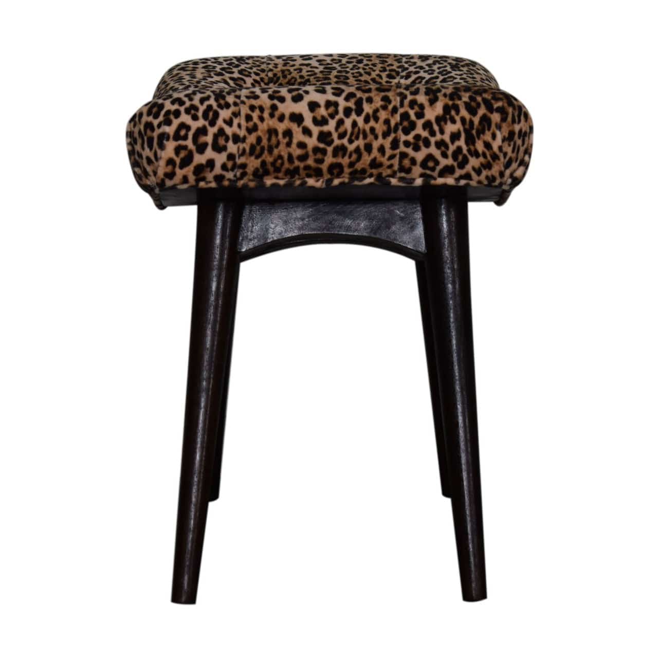 Leopard Print Curved Bench by Artisan Furniture - Price Crash Furniture