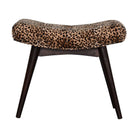 Leopard Print Curved Bench by Artisan Furniture - Price Crash Furniture