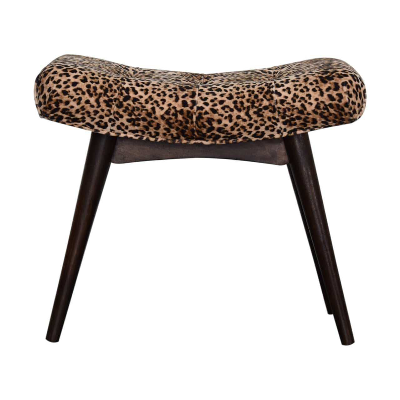 Leopard Print Curved Bench by Artisan Furniture - Price Crash Furniture