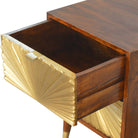 Manila Gold Bedside Cabinet by Artisan Furniture - Price Crash Furniture