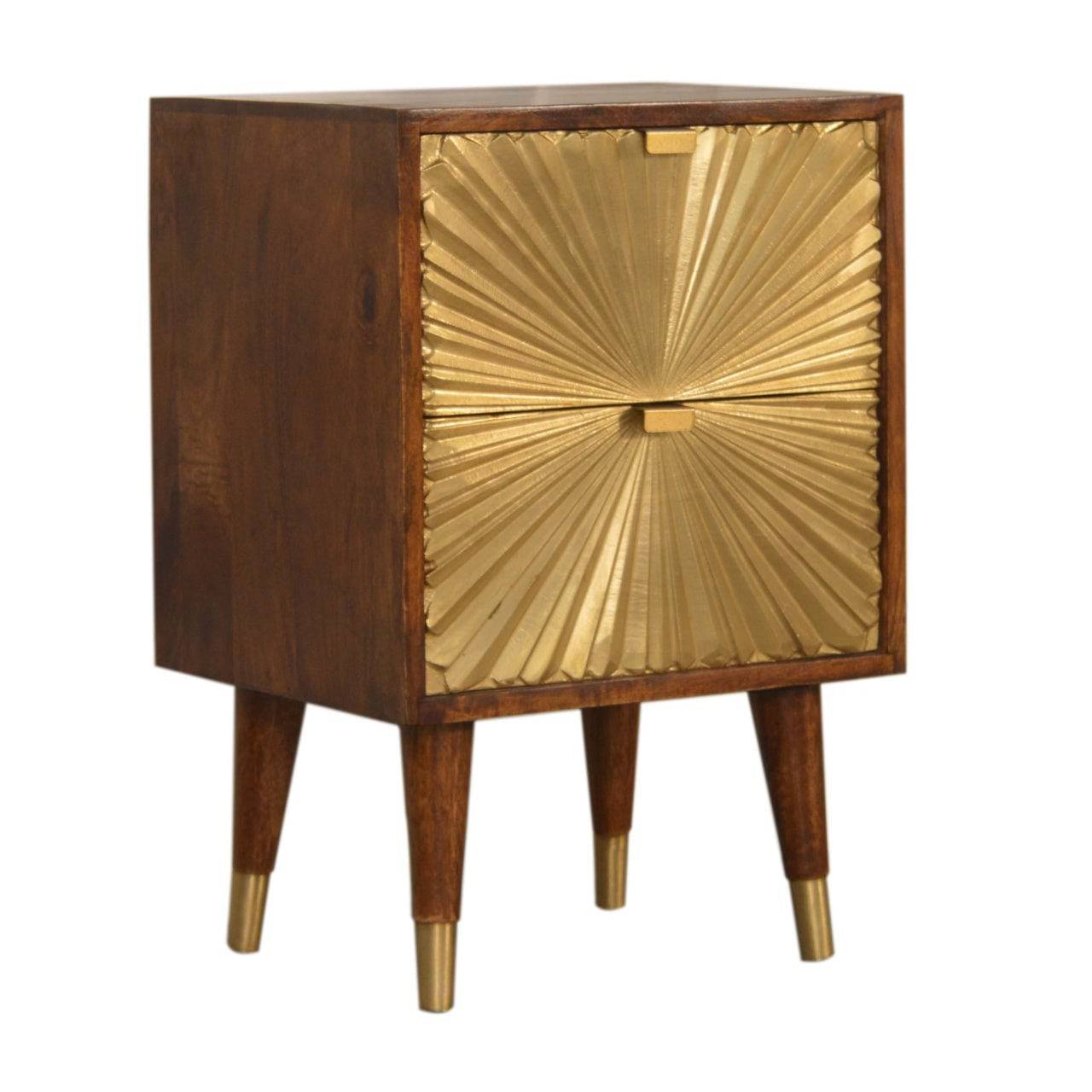 Manila Gold Bedside Cabinet by Artisan Furniture - Price Crash Furniture