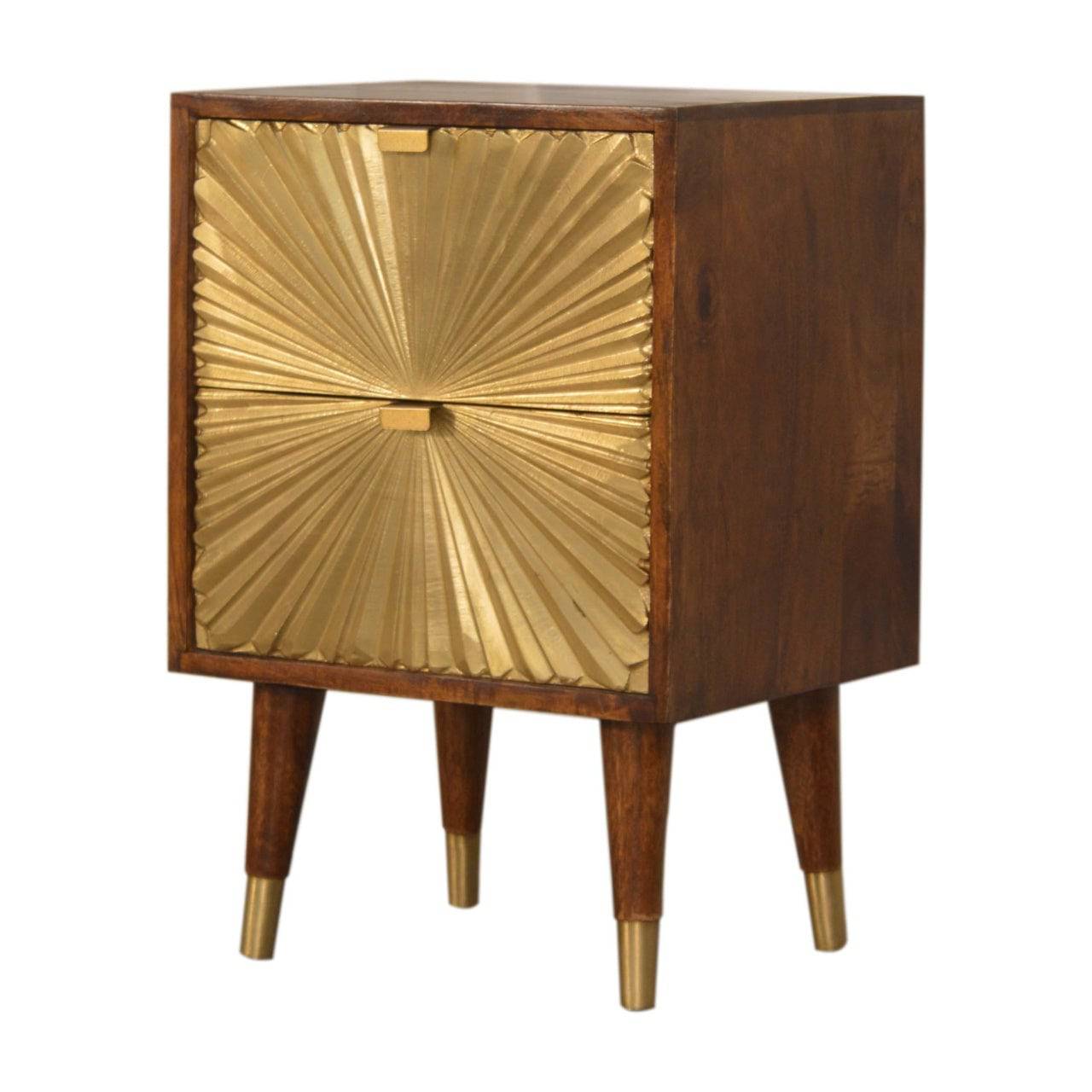 Manila Gold Bedside Cabinet by Artisan Furniture - Price Crash Furniture