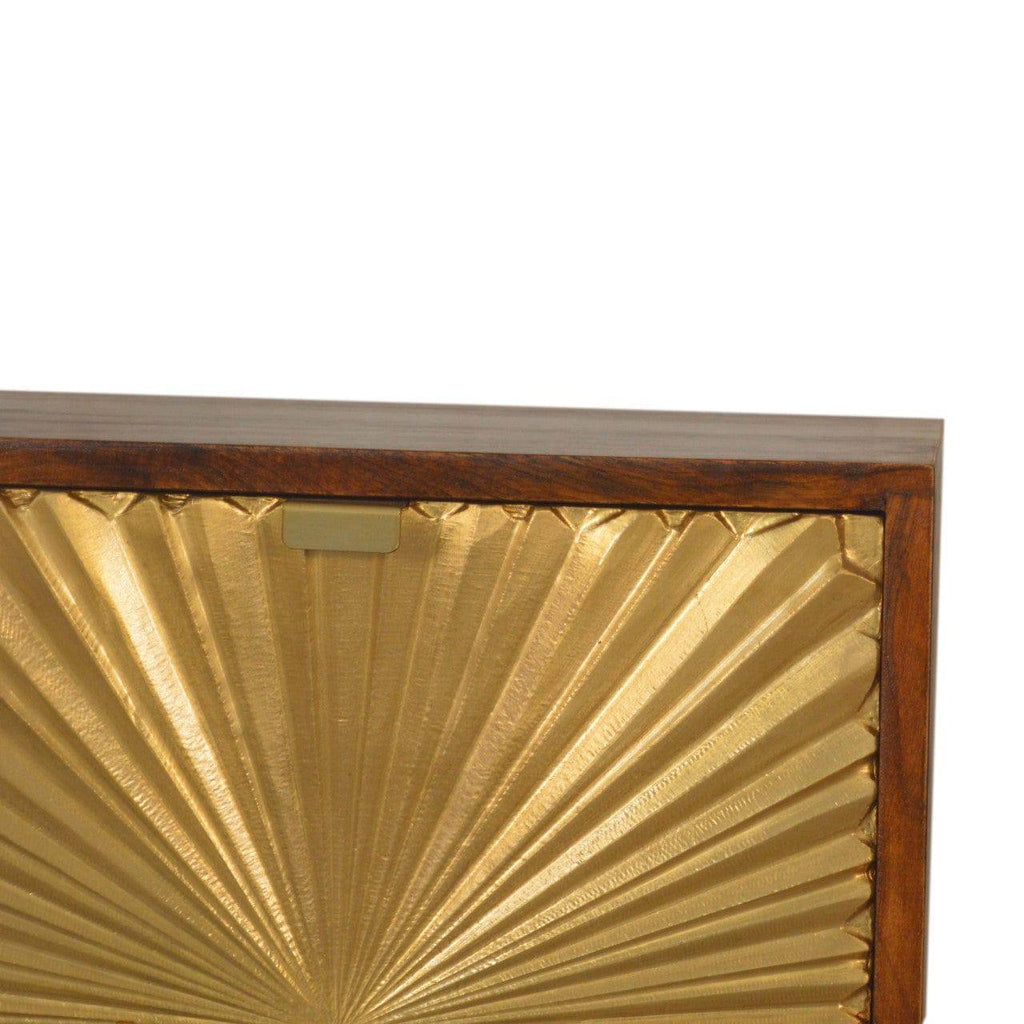 Manila Gold Bedside Cabinet by Artisan Furniture - Price Crash Furniture