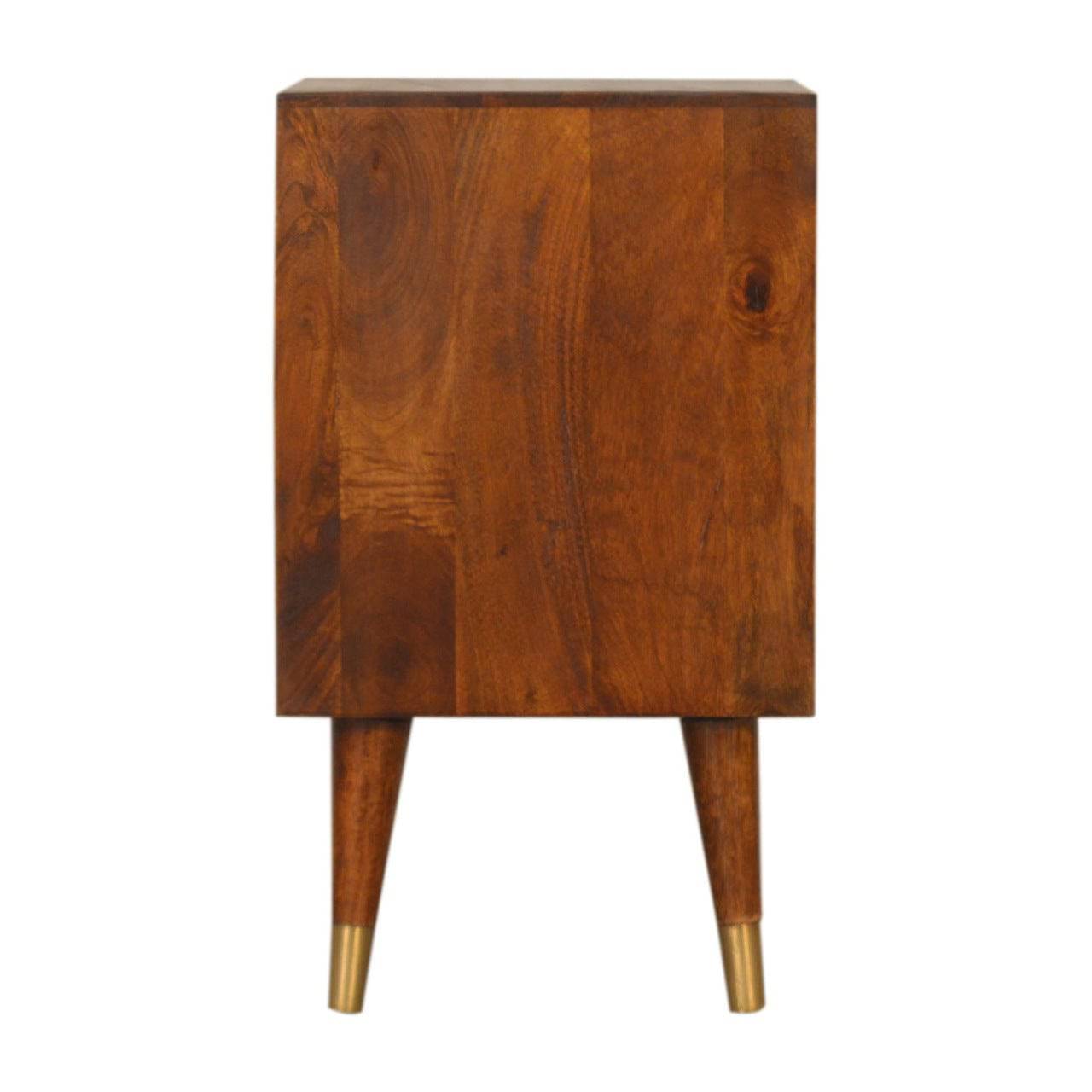 Manila Gold Bedside Cabinet by Artisan Furniture - Price Crash Furniture