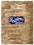 Metal Advertising Wall Sign - Rowntrees Chocolate Blue - Price Crash Furniture