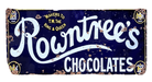 Metal Advertising Wall Sign - Rowntrees Chocolate Blue - Price Crash Furniture