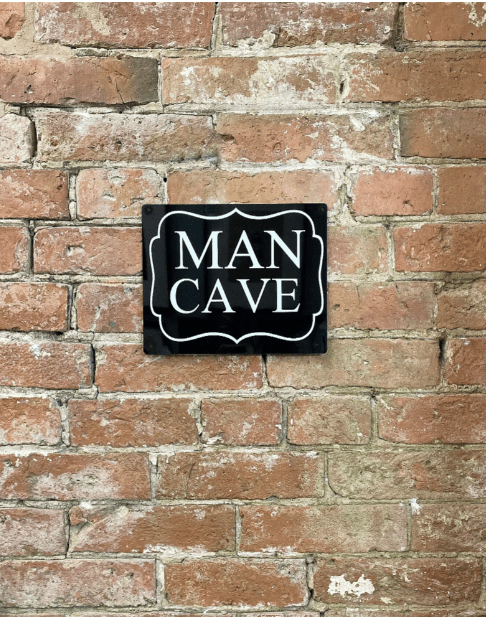 Metal Art Wall/Door Sign. - Man Cave - Price Crash Furniture