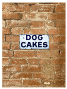 Metal Wall Sign - Dog Cakes Blue - Price Crash Furniture