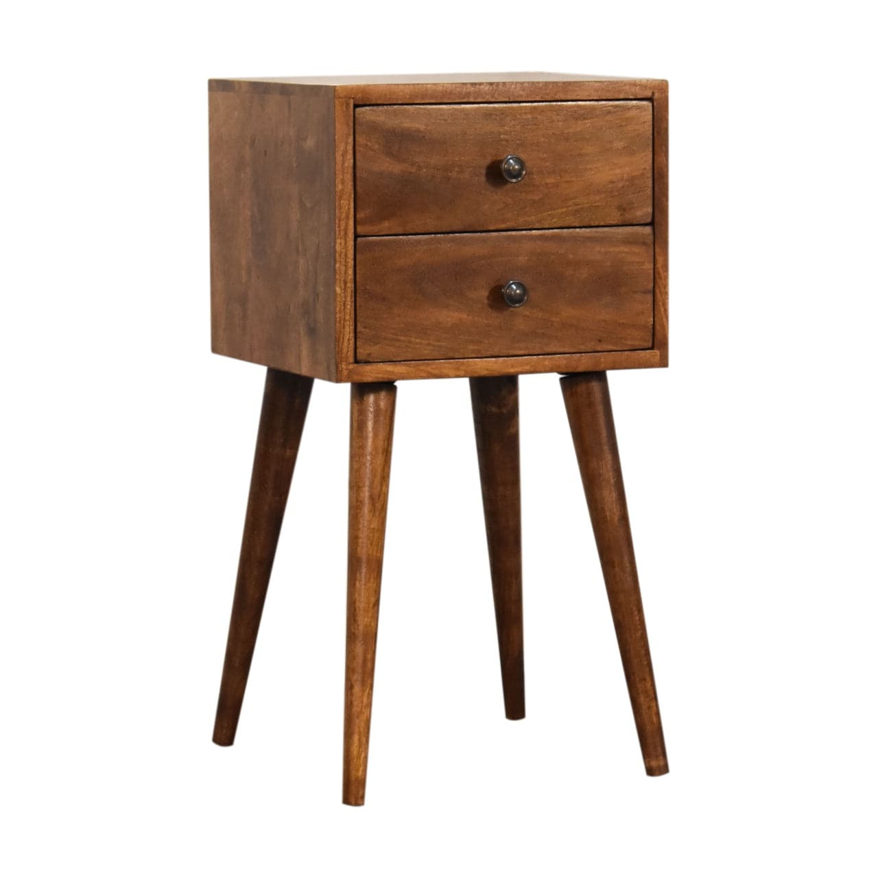 Mini 2 Drawer Chestnut Bedside by Artisan Furniture - Price Crash Furniture