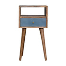 Mini Blue Hand Painted Bedside by Artisan Furniture - Price Crash Furniture