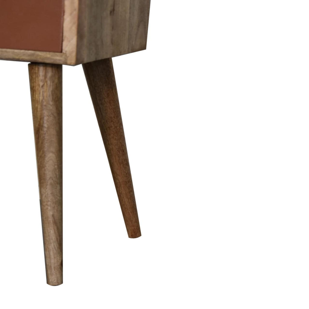 Mini Brick Red Hand Painted Bedside by Artisan Furniture - Price Crash Furniture