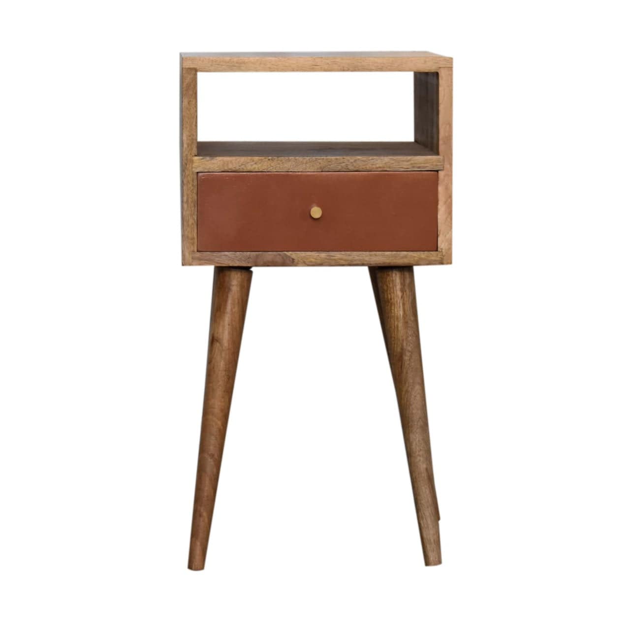 Mini Brick Red Hand Painted Bedside by Artisan Furniture - Price Crash Furniture