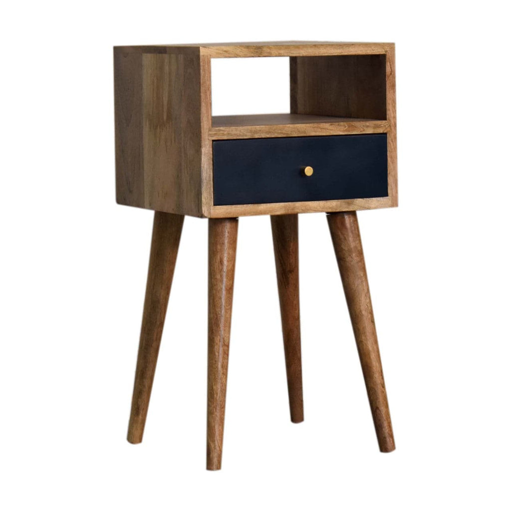 Mini Navy Blue Hand Painted Bedside by Artisan Furniture - Price Crash Furniture