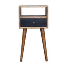 Mini Navy Blue Hand Painted Bedside by Artisan Furniture - Price Crash Furniture