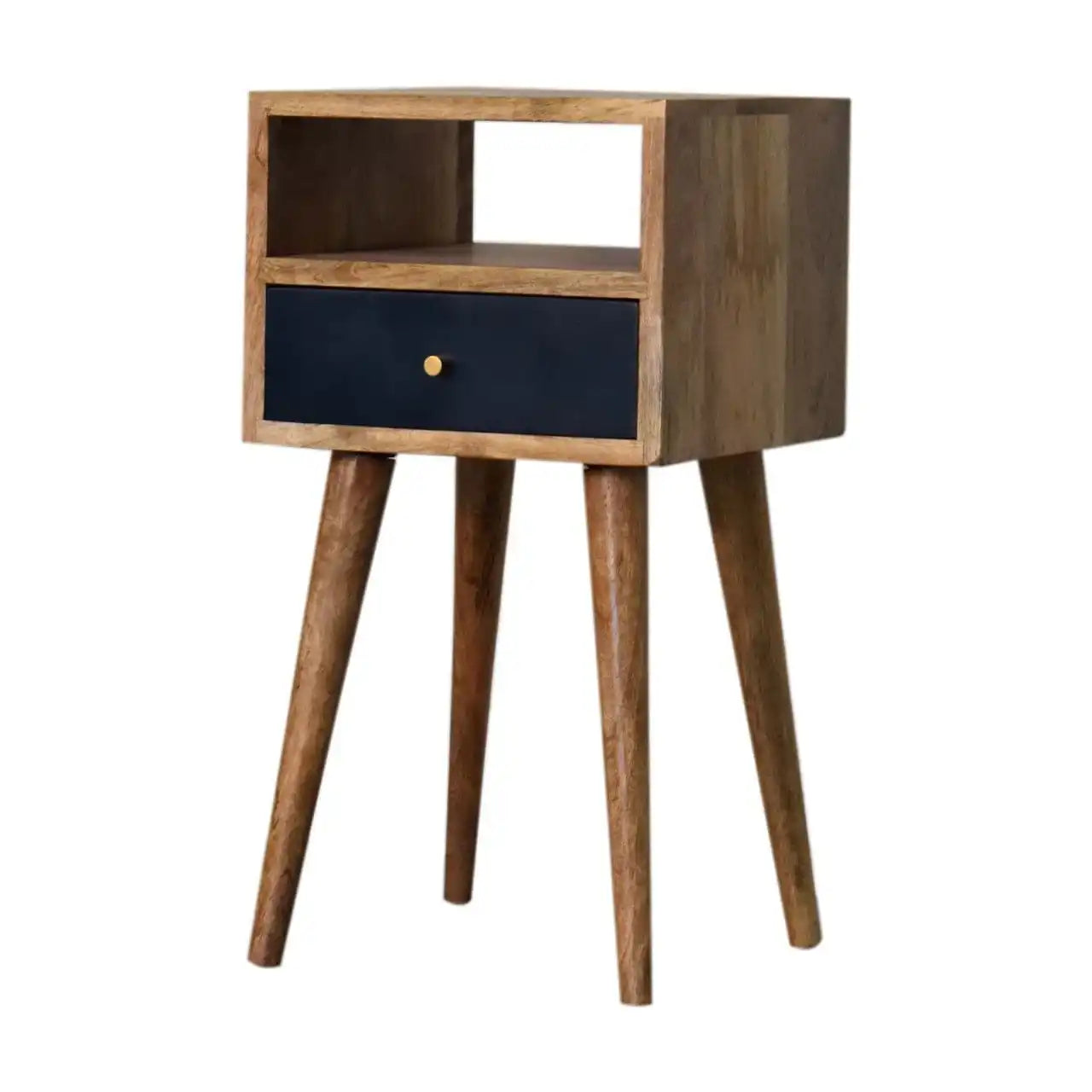 Mini Navy Blue Hand Painted Bedside by Artisan Furniture - Price Crash Furniture