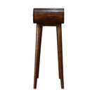 Mini Rounded Mini Chestnut Console Table by Artisan Furniture - Price Crash Furniture