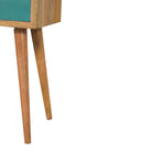 Mini Teal Hand Painted Bedside by Artisan Furniture - Price Crash Furniture