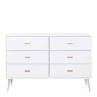 Mino 6 Drawer Chest Of Drawers In Pure White - Price Crash Furniture