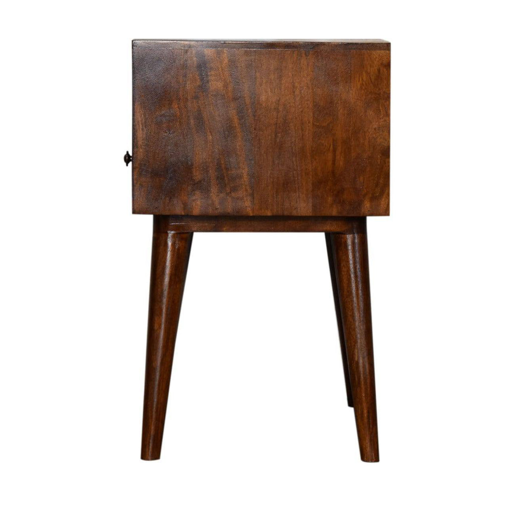 Modern Chestnut Solid Wood Bedside by Artisan Furniture - Price Crash Furniture