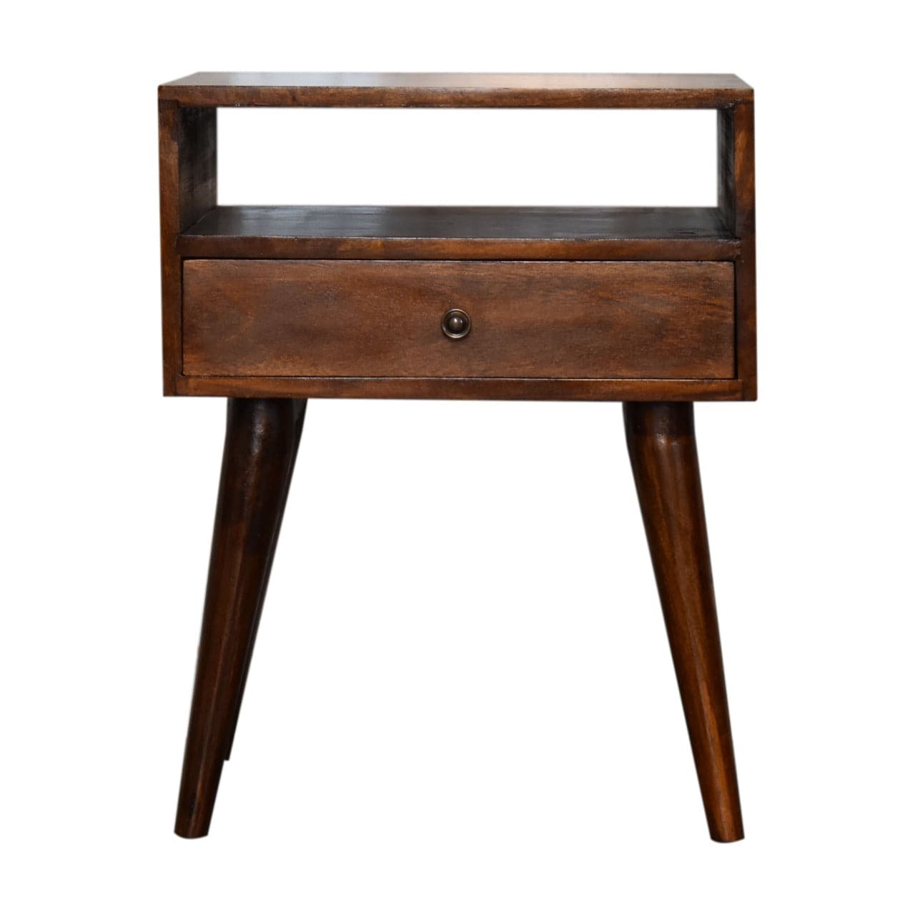 Modern Chestnut Solid Wood Bedside by Artisan Furniture - Price Crash Furniture