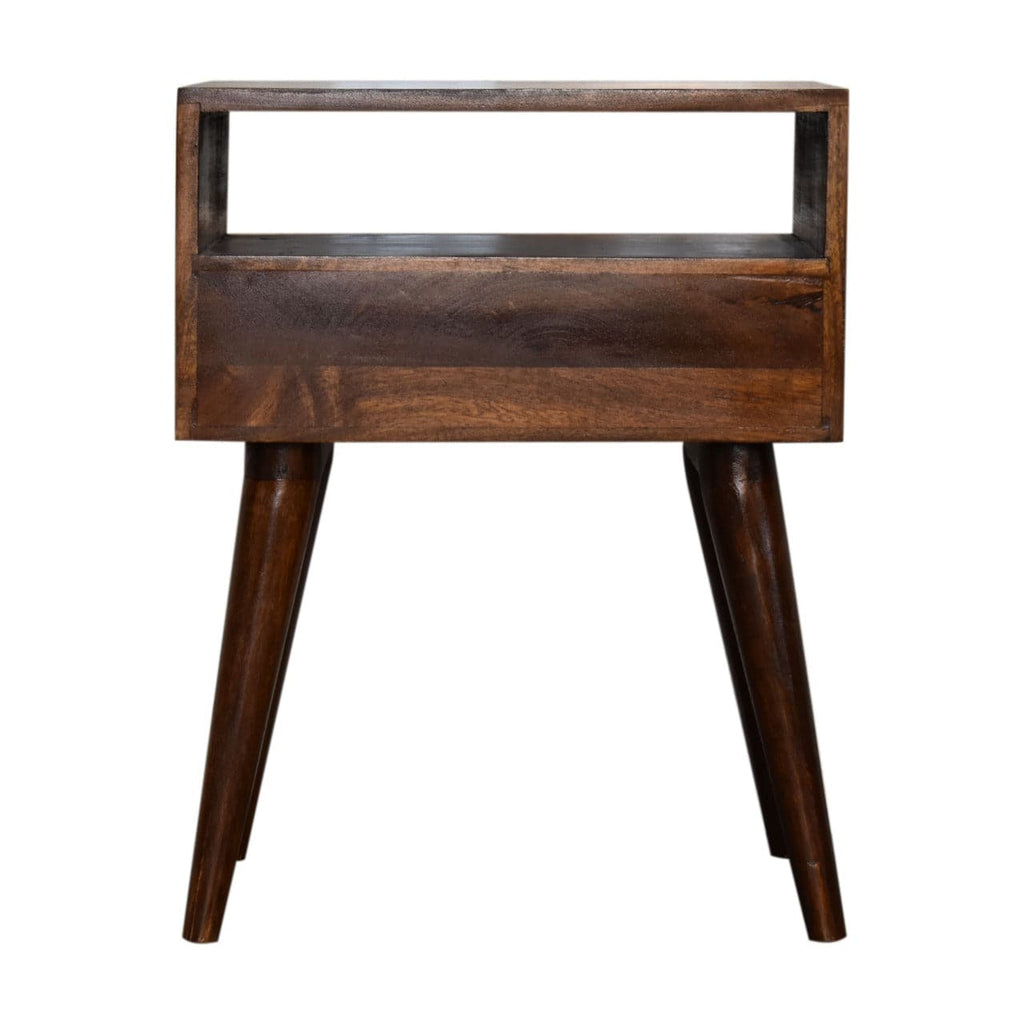 Modern Chestnut Solid Wood Bedside by Artisan Furniture - Price Crash Furniture