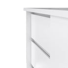 Naia Storage Unit with 1 Sliding Door and 3 Drawers in White High Gloss - Price Crash Furniture