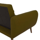 NOVOGRATZ Brittany Sectional Futon Sofa Linen Green - Price Crash Furniture