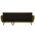 NOVOGRATZ Brittany Sectional Futon Sofa Linen Green - Price Crash Furniture