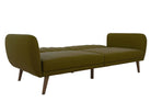 NOVOGRATZ Brittany Sofa Bed Wooden Legs - Linen - Green - Price Crash Furniture