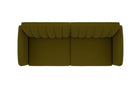 NOVOGRATZ Brittany Sofa Bed Wooden Legs - Linen - Green - Price Crash Furniture