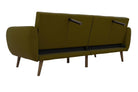 NOVOGRATZ Brittany Sofa Bed Wooden Legs - Linen - Green - Price Crash Furniture