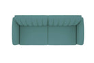 NOVOGRATZ Brittany Sofa Bed Wooden Legs - Linen - Light Blue - Price Crash Furniture