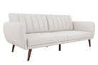 NOVOGRATZ Brittany Sofa Bed Wooden Legs - Linen - Light Grey - Price Crash Furniture