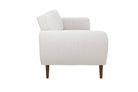 NOVOGRATZ Brittany Sofa Bed Wooden Legs - Linen - Light Grey - Price Crash Furniture