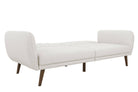 NOVOGRATZ Brittany Sofa Bed Wooden Legs - Linen - Light Grey - Price Crash Furniture